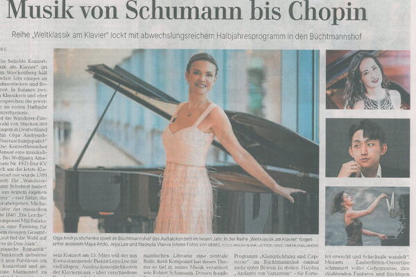 Weltklassik auf dem Büchtmannshof - Bericht aus der Celleschen Zeitung - 31.12.2025